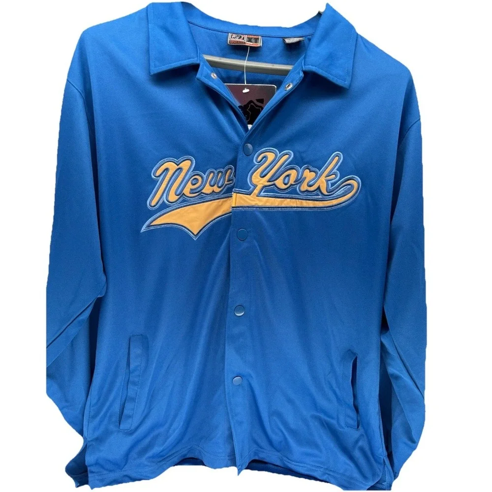 SCX Extreme Athletics Mens M Vibrant Blue Jacket New York Activewear